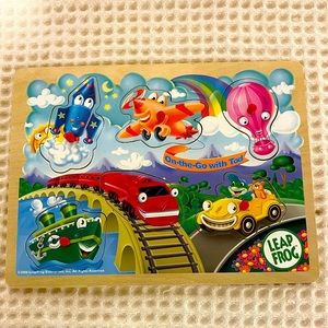 (💚 $5 when you bundle) Leap Frog Wood Puzzle